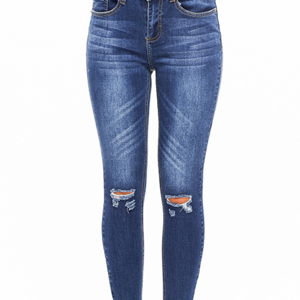 TINY DANCER❣️NEW Washed denim distressed jeans HOLIDAY SPECIALS